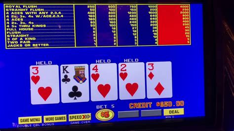 video poker odds double double bonus